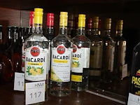 Drie flessen bacardi lemon. - afbeelding 1 van  2