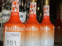 Drie flessen peach tree. - afbeelding 2 van  2