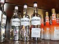 Drie flessen sambuca molinari. - afbeelding 1 van  2