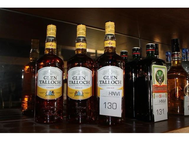 Drie flessen whisky glen talloch. - afbeelding 1 van  2