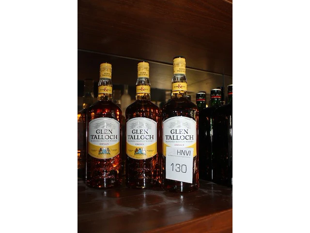 Drie flessen whisky glen talloch. - afbeelding 2 van  2
