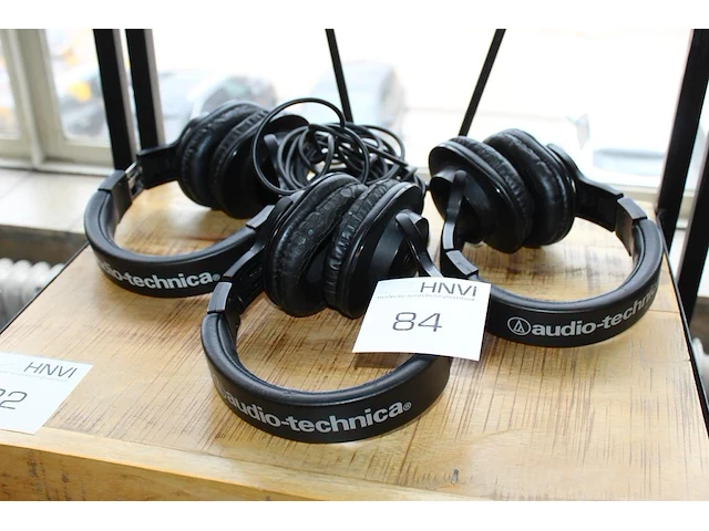 Drie headsets audio-technica oorkussens slecht. - afbeelding 1 van  2