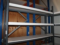Drie magazijnstellingen exclusief inhoud. afmeting 158 x 41 x 243 cm. - afbeelding 1 van  4