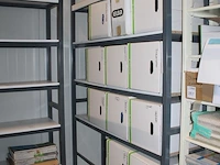 Drie magazijnstellingen exclusief inhoud. afmeting 158 x 41 x 243 cm. - afbeelding 4 van  4