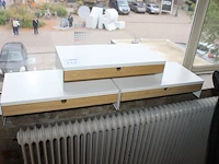 Drie monitorverhogers met lade ikea. - afbeelding 1 van  2
