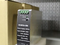 Drie power supplies nn type dc48v5a-din, input 100 v - 240 v, max. output 250 w, afm. 12,35 x 4,10 x 11 cm - afbeelding 2 van  2
