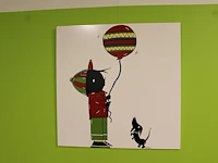 Drie schilderijen op hout jip en janneke. afmeting 80 x 80 cm. - afbeelding 3 van  4