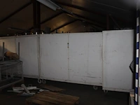 Drie voorraadwagens t.b.v. stoelen, 237 x 117 x 194 cm, gevuld met div stoelen. - afbeelding 2 van  3