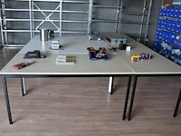 Drie werktafels afm. 160 x 80 x 74 cm - afbeelding 1 van  3