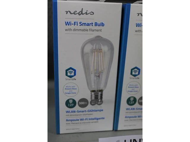 Drie wi-fi smart bulbs nedis type wifilf10wtst64, 40 w, felheid 500 lm - afbeelding 2 van  2