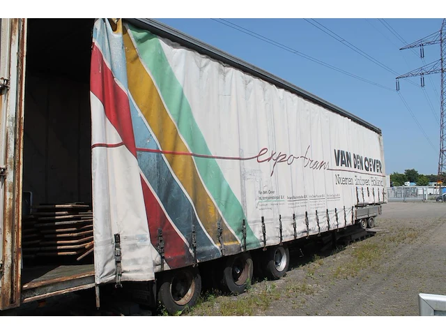 Drieassige trailer netam-fruehauf oncz36-324a met inrichting "open wagen met vast dak", afstand hartkoppeli... - afbeelding 2 van  3