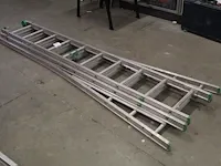 Driedelige aluminium ladder lsc met 3 x 10 treden - afbeelding 2 van  3