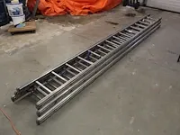 Driedelige aluminium ladder lsc met 3 x 15 treden Driedelige aluminium ladder lsc met 3 x 15 treden