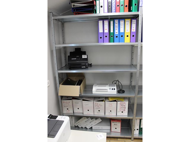 Driedelige magazijnstelling. afmeting 365 x 42 x 200 cm. - afbeelding 4 van  5