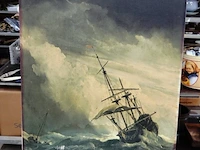 Driemaster op zware zee - afbeelding 2 van  5