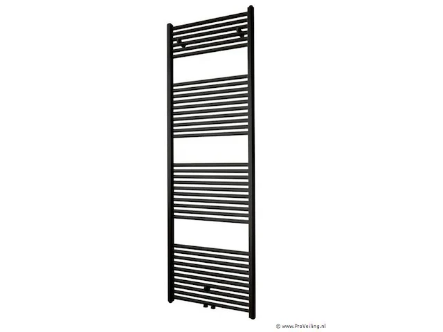 Drl handdoekradiator | model ecodesign | kleur mat zwart | 500x1190 | 700w | nieuw in doos - afbeelding 1 van  3