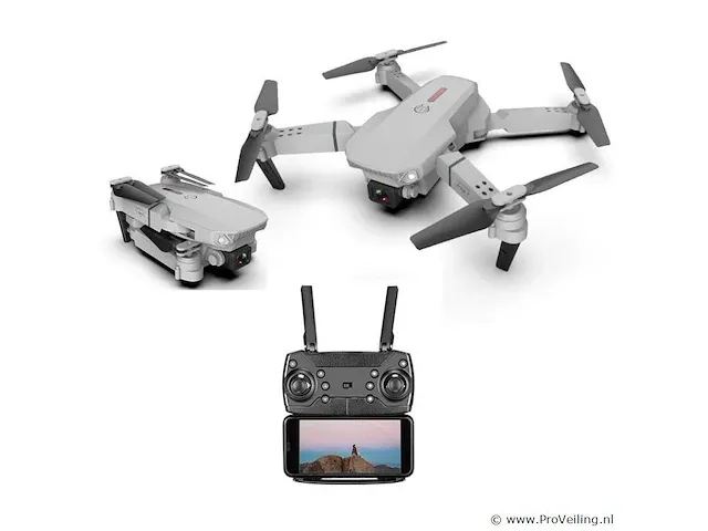Drone met 4k camera & 3 batterijen - grijs - afbeelding 2 van  4