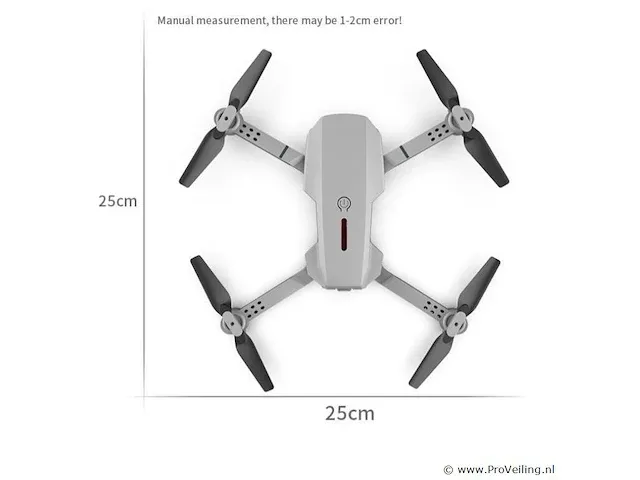 Drone met 4k camera & 3 batterijen - grijs - afbeelding 4 van  4