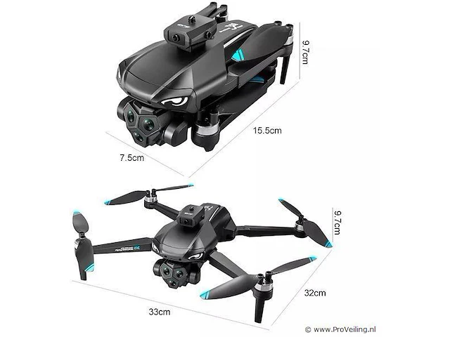 Drone met big screen controller - hd camera 4k - 8k optical flow positioning - obstacle avoidance - afbeelding 11 van  19