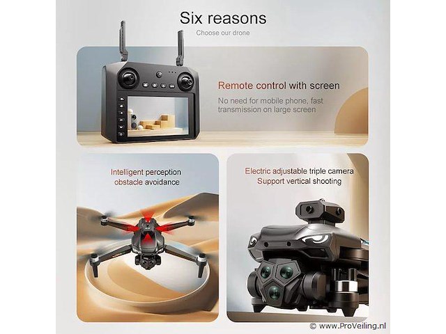 Drone met big screen controller - hd camera 4k - 8k optical flow positioning - obstacle avoidance - afbeelding 3 van  8