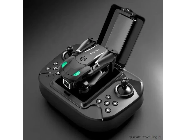 Drone mini met 4k hd camers + obstacle avoidance met opbergvak in de controler incl 1 batterijen - afbeelding 1 van  8