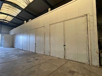 Droogkamer, 5 units v.v. dubbele deur, radiatoren, ventilatoren (24x7x5,6 meter)