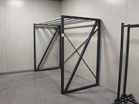 Droogrek met 5 aluminium dragers. afmeting 250 x 125 x 200 cm. - afbeelding 1 van  2