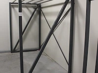 Droogrek met 5 aluminium dragers. afmeting 250 x 125 x 200 cm. - afbeelding 2 van  2