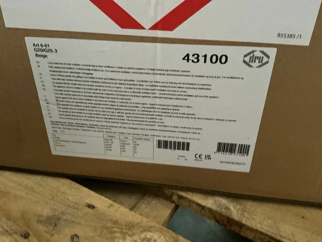 Dru g20/g25,3 43100 gashaard gaskachel - afbeelding 3 van  3
