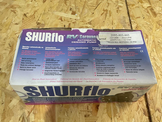 Druk waterpomp shurflo - afbeelding 2 van  4