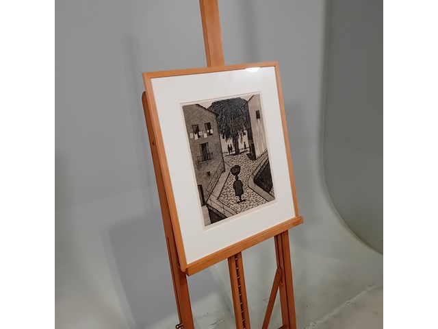 Drukwerk in lijst, f. lensvelt, triage de l'artiste 2/50, 1966 - afbeelding 2 van  9