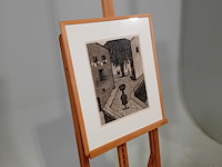 Drukwerk in lijst, f. lensvelt, triage de l'artiste 2/50, 1966 - afbeelding 2 van  9