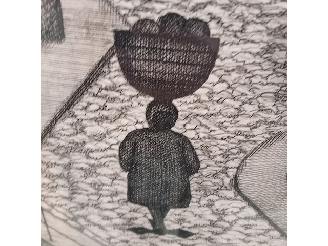 Drukwerk in lijst, f. lensvelt, triage de l'artiste 2/50, 1966 - afbeelding 4 van  9