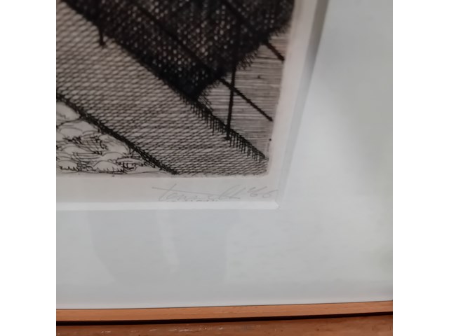 Drukwerk in lijst, f. lensvelt, triage de l'artiste 2/50, 1966 - afbeelding 5 van  9