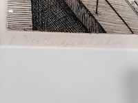 Drukwerk in lijst, f. lensvelt, triage de l'artiste 2/50, 1966 - afbeelding 6 van  9