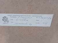 Drukwerk in lijst, f. lensvelt, triage de l'artiste 2/50, 1966 - afbeelding 9 van  9