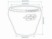 Druvfläder bloempot (140x) - afbeelding 4 van  6
