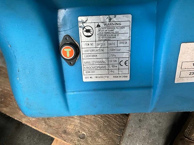 Dryfast daf2500 axiaal ventilator - afbeelding 4 van  4