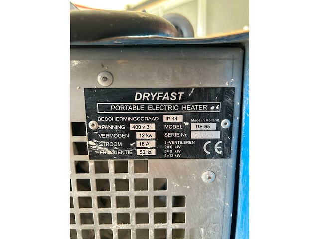 Dryfast elektrische heater - afbeelding 4 van  4