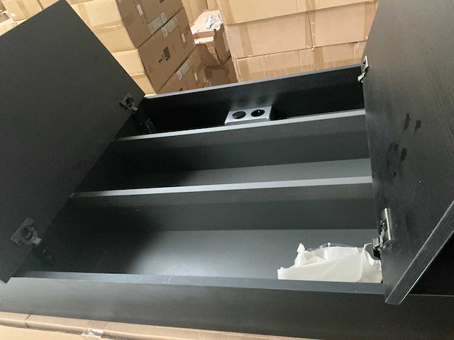 Ds deluxe spiegelkast black oak 140cm (2x) - afbeelding 5 van  7