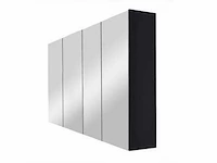 Ds deluxe spiegelkast painted matt black 140cm - afbeelding 1 van  7