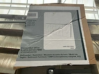 Ds deluxe spiegelkast painted matt white 140cm (2x) - afbeelding 7 van  7