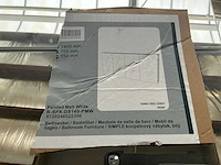 Ds deluxe spiegelkast painted matt white 140cm - afbeelding 7 van  7