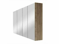 Ds deluxe spiegelkast tobacco oak 140cm (2x) - afbeelding 1 van  9