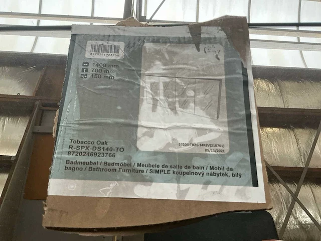 Ds deluxe spiegelkast tobacco oak 140cm - afbeelding 8 van  8