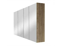 Ds deluxe spiegelkast tobacco oak 140cm