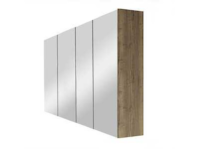 Ds deluxe spiegelkast tobacco oak 140cm - afbeelding 1 van  8