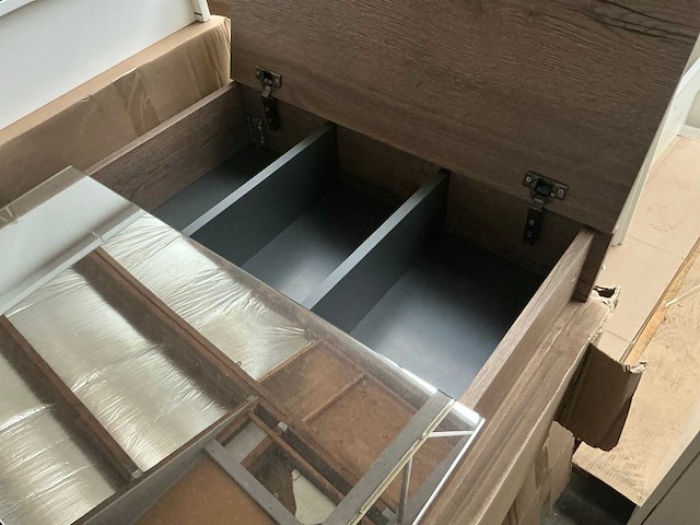 Ds deluxe spiegelkast tobacco oak 140cm - afbeelding 6 van  8