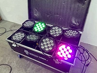 Dsl - 2020 - partij powerspots rgbwa-uv (8x) - in 1 flightcase - afbeelding 1 van  5