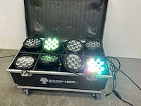 Dsl - 2020 - partij powerspots rgbwa-uv (8x) - in 1 flightcase - afbeelding 2 van  5